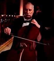 Me playing on music video Wyce Arts Enterprises cello performance by Richard Wyce